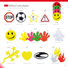 Reflexní samolepky - zvířátka sada 01 - balení 5 ks Reflexní samolepky - zvířátka sada 01 - balení 5 ks
